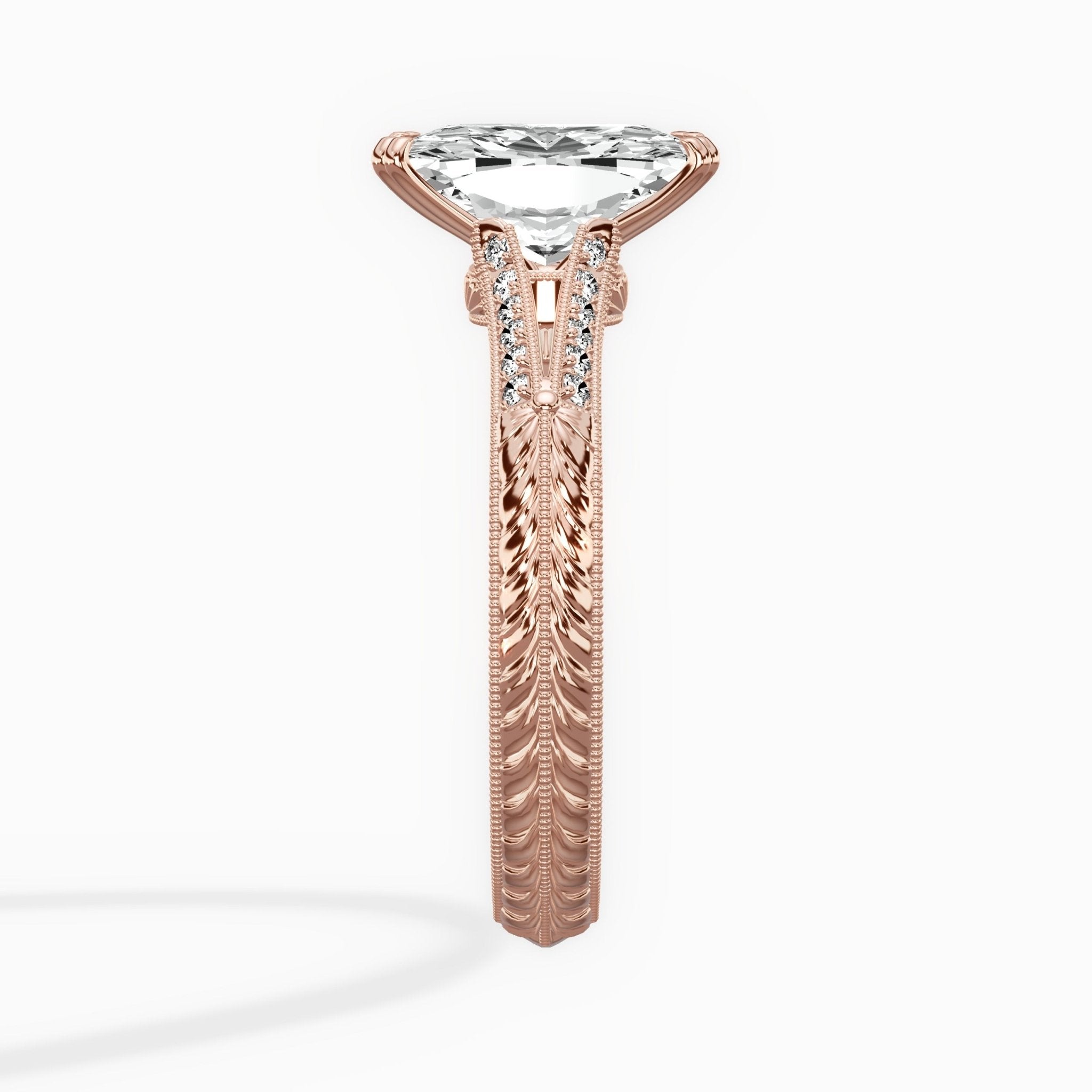 Bali Vintage Style Engagement Ring - The Better Diamonds