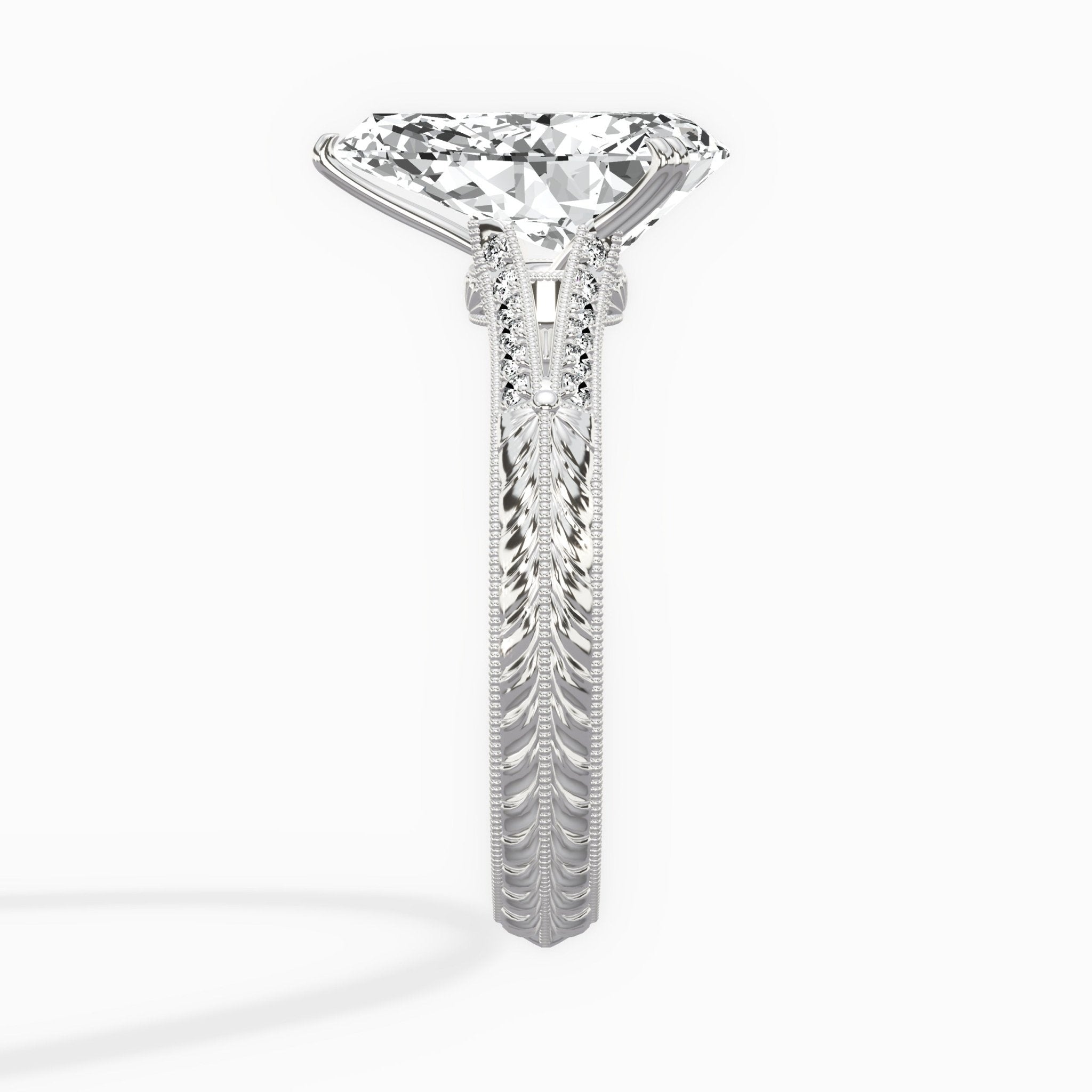 Bali Vintage Style Engagement Ring - The Better Diamonds