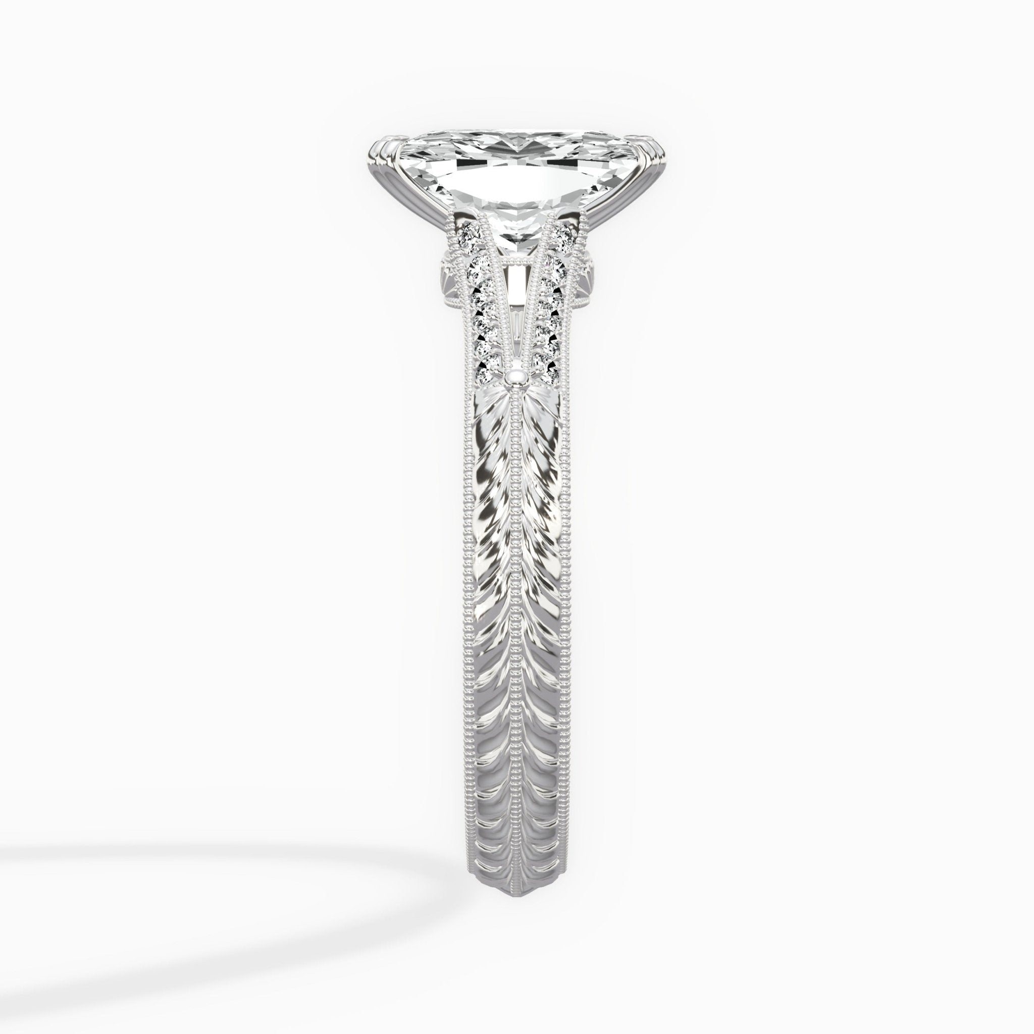 Bali Vintage Style Engagement Ring - The Better Diamonds