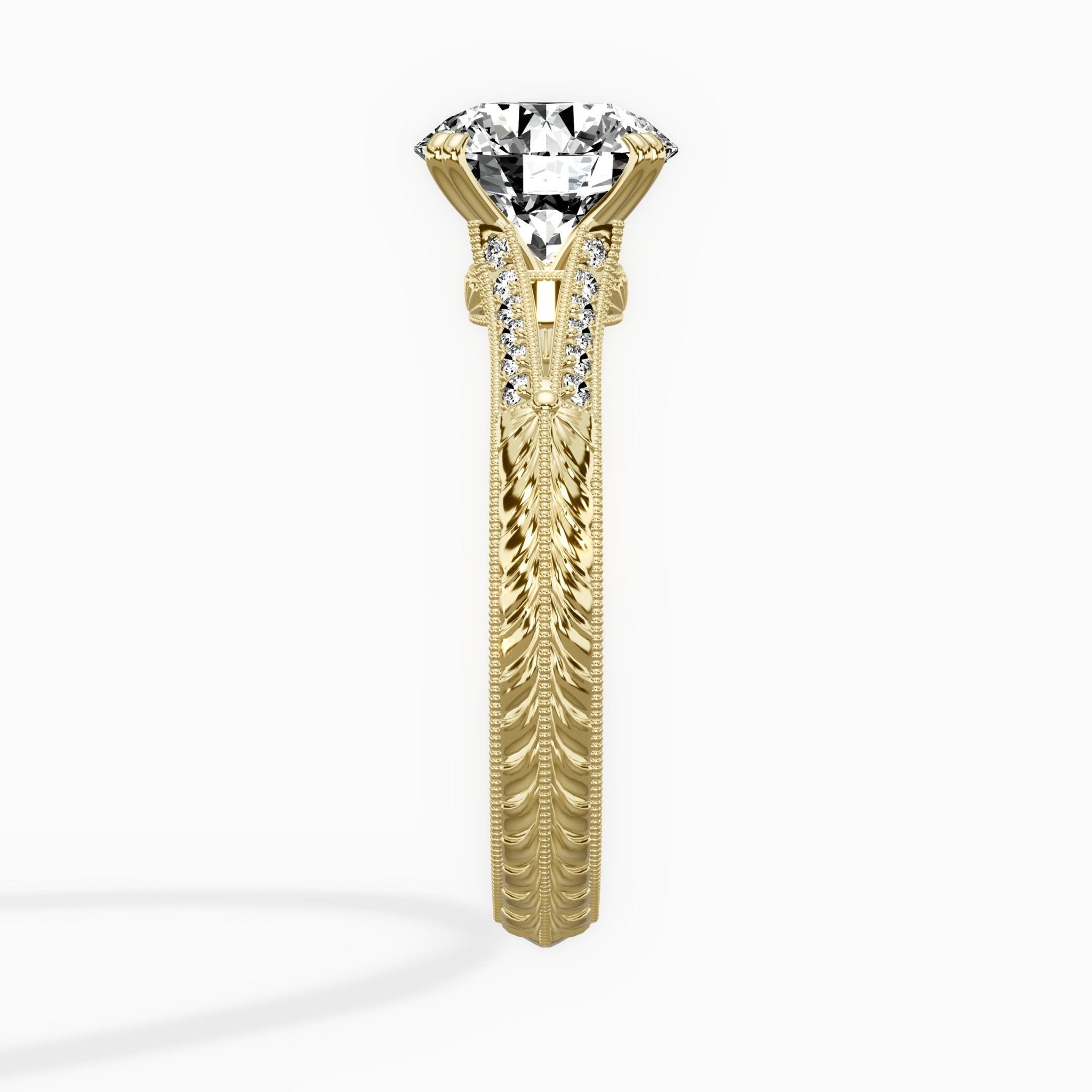 Bali Vintage Style Engagement Ring - The Better Diamonds