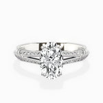 Bali Vintage Style Engagement Ring - The Better Diamonds