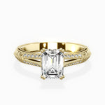 Bali Vintage Style Engagement Ring - The Better Diamonds