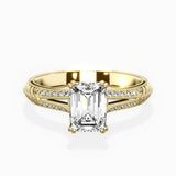 Bali Vintage Style Engagement Ring - The Better Diamonds