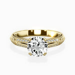 Bali Vintage Style Engagement Ring - The Better Diamonds