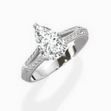 Bali Vintage Style Engagement Ring - The Better Diamonds