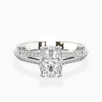 Bali Vintage Style Engagement Ring - The Better Diamonds