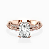 Bali Vintage Style Engagement Ring - The Better Diamonds
