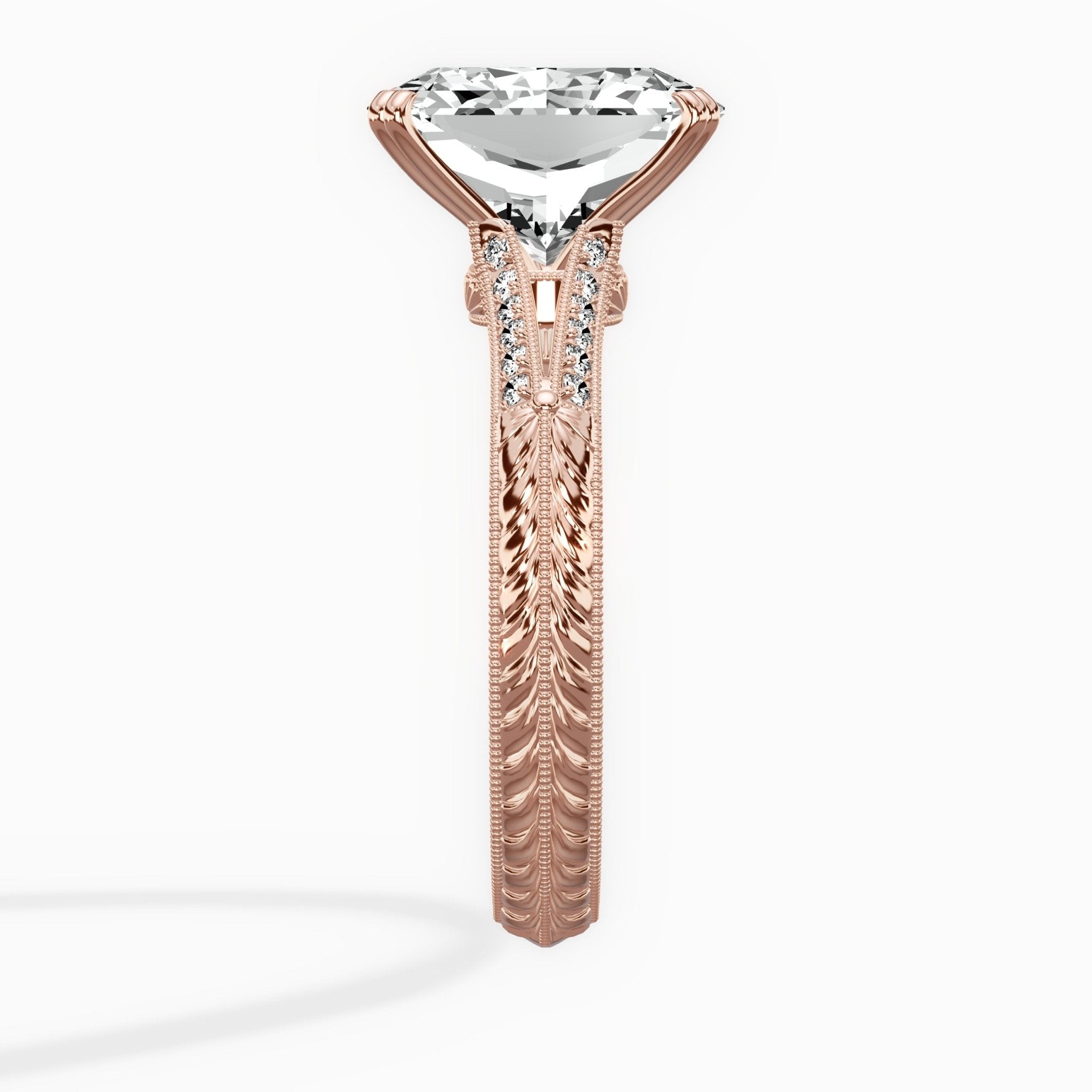 Bali Vintage Style Engagement Ring - The Better Diamonds