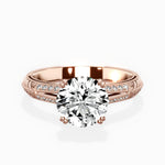Bali Vintage Style Engagement Ring - The Better Diamonds