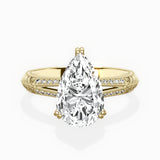 Bali Vintage Style Engagement Ring - The Better Diamonds