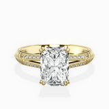 Bali Vintage Style Engagement Ring - The Better Diamonds