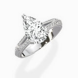 Bali Vintage Style Engagement Ring - The Better Diamonds