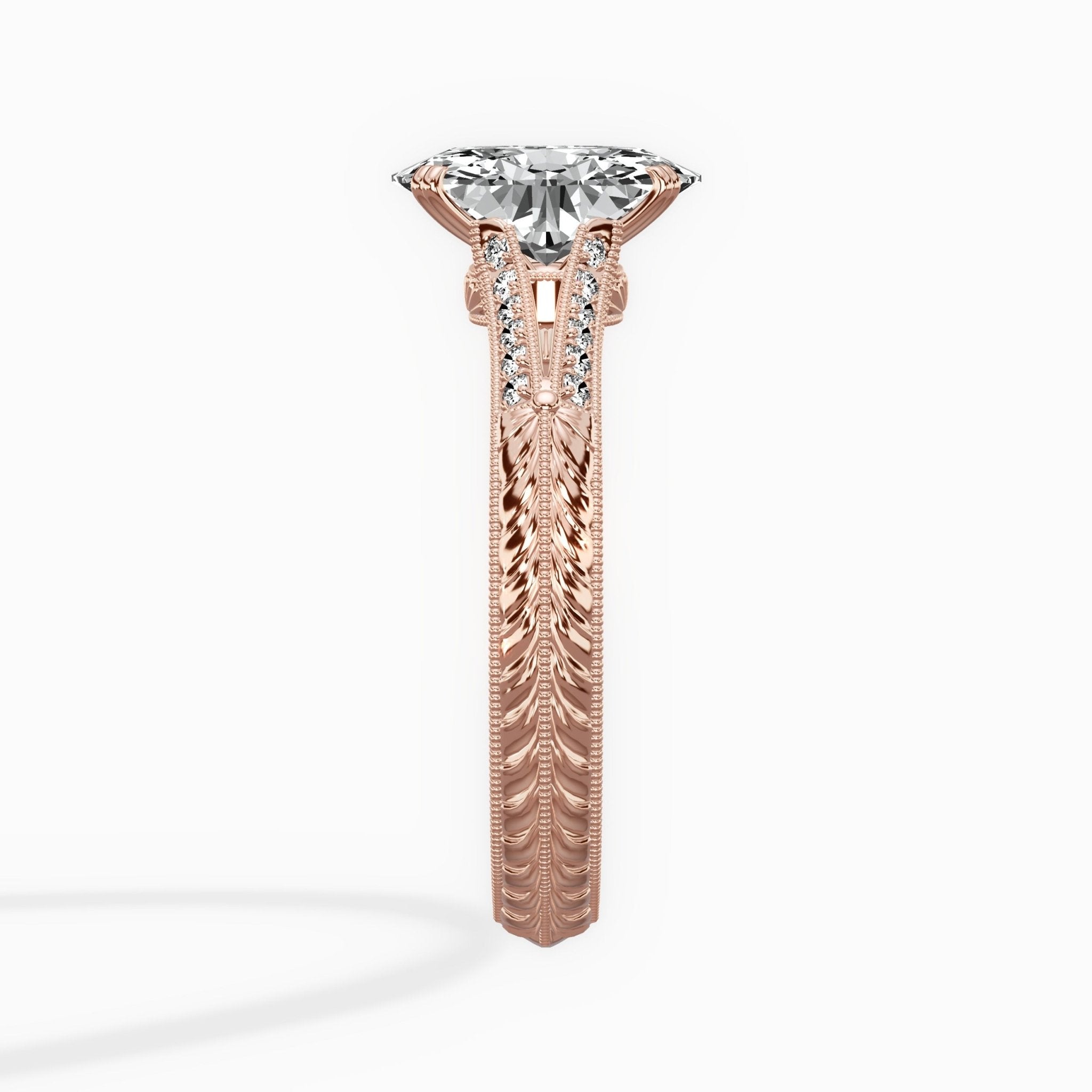 Bali Vintage Style Engagement Ring - The Better Diamonds
