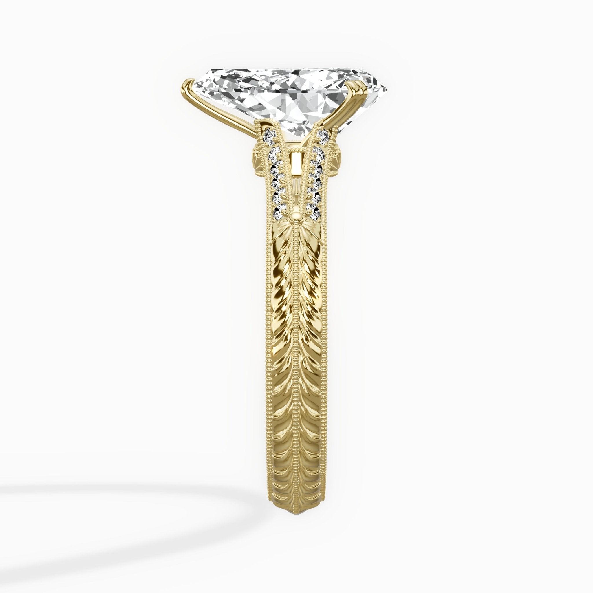 Bali Vintage Style Engagement Ring - The Better Diamonds
