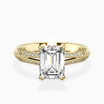 Bali Vintage Style Engagement Ring - The Better Diamonds