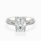 Bali Vintage Style Engagement Ring - The Better Diamonds