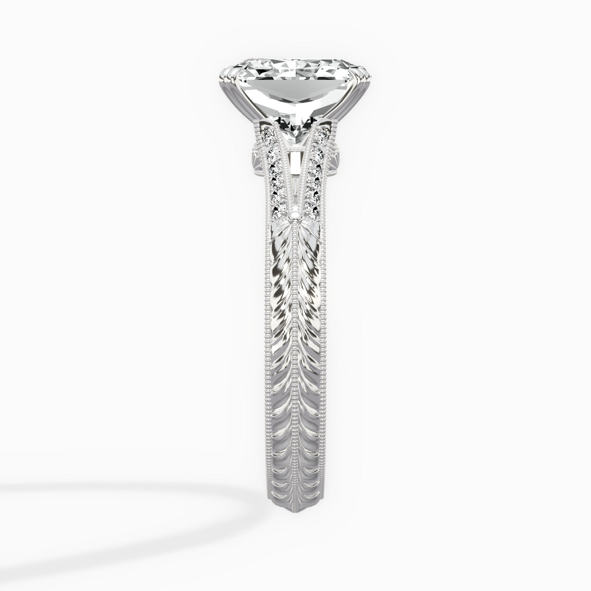 Bali Vintage Style Engagement Ring - The Better Diamonds