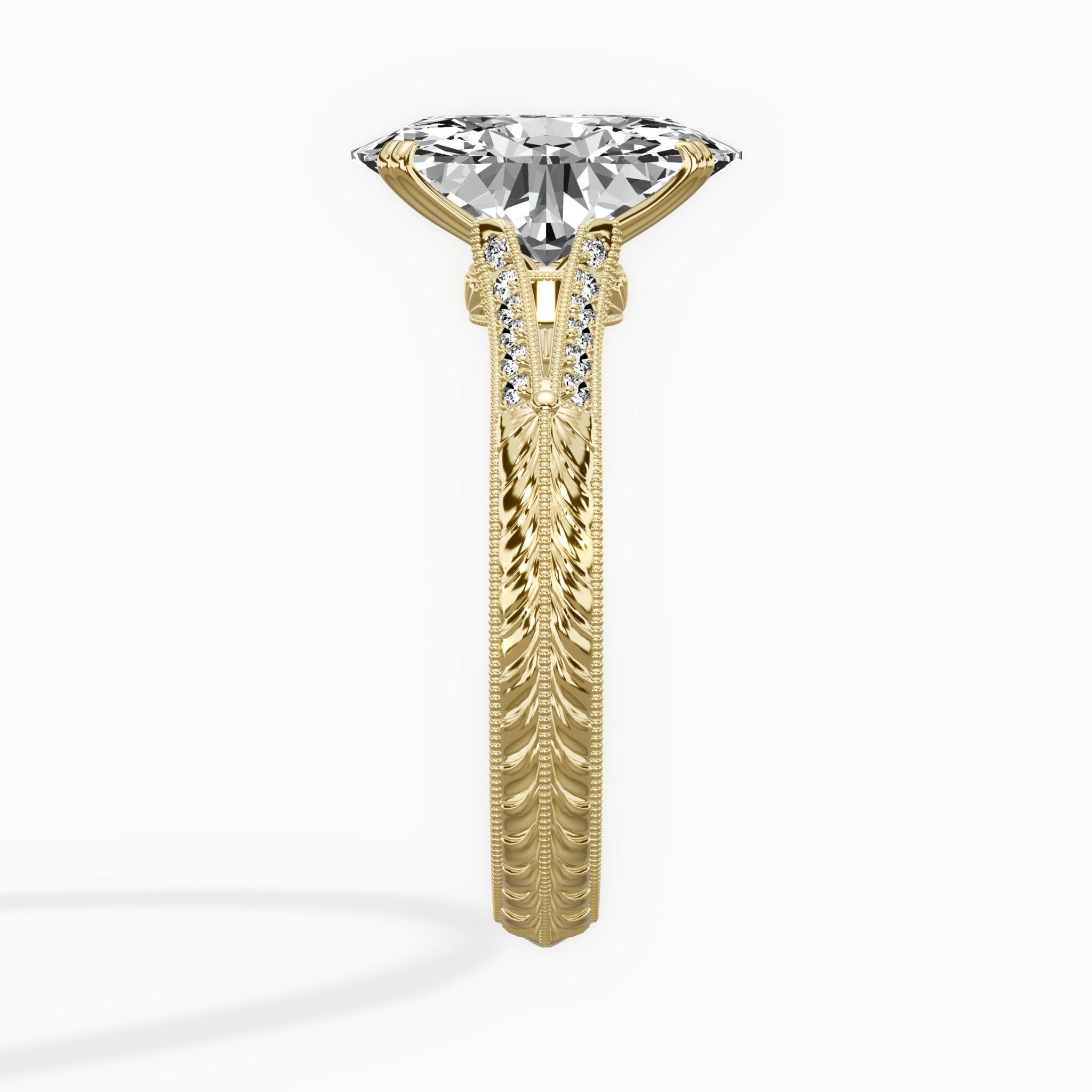Bali Vintage Style Engagement Ring - The Better Diamonds