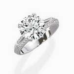 Bali Vintage Style Engagement Ring - The Better Diamonds