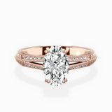 Bali Vintage Style Engagement Ring - The Better Diamonds