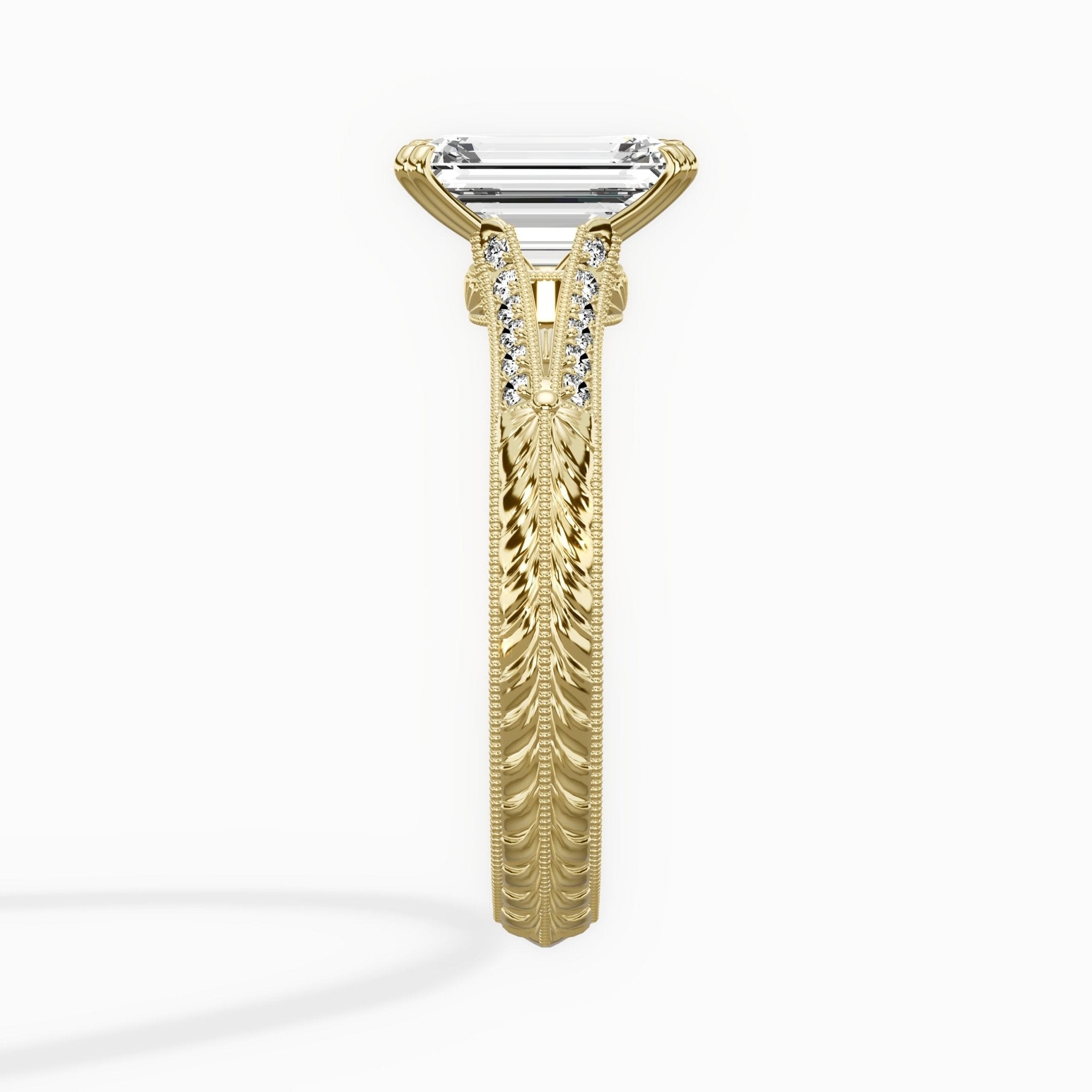 Bali Vintage Style Engagement Ring - The Better Diamonds