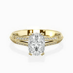 Bali Vintage Style Engagement Ring - The Better Diamonds