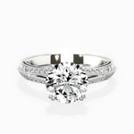 Bali Vintage Style Engagement Ring - The Better Diamonds