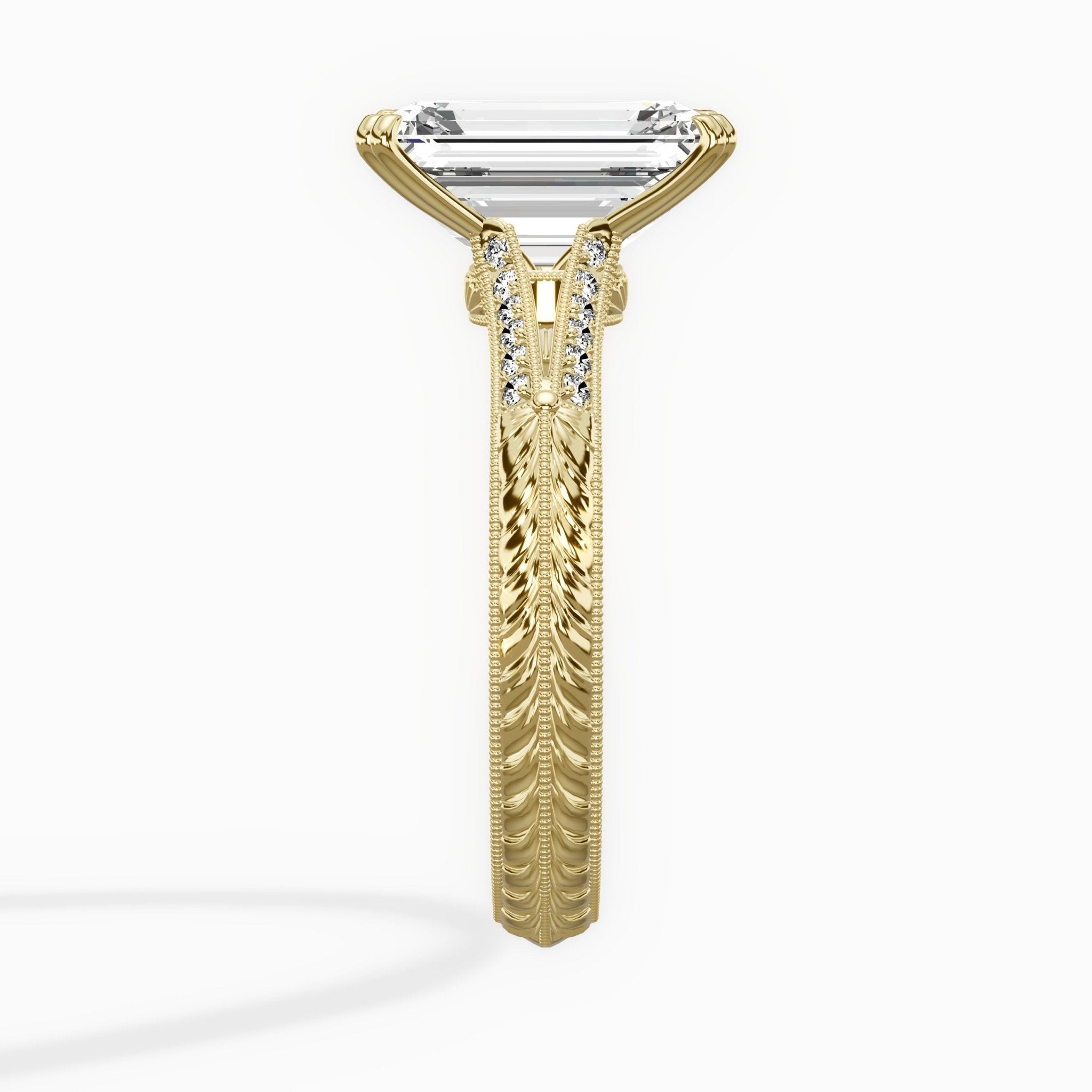 Bali Vintage Style Engagement Ring - The Better Diamonds
