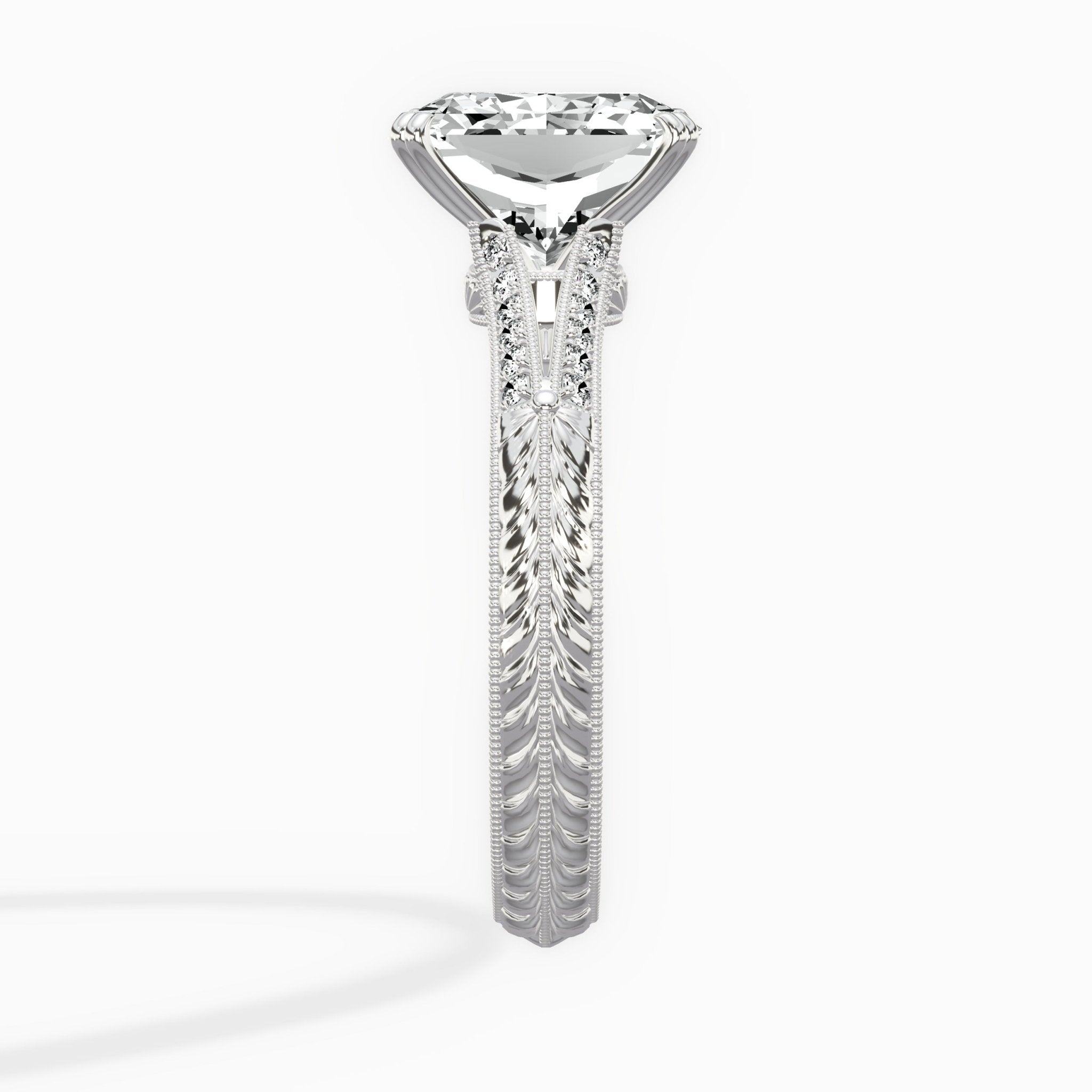 Bali Vintage Style Engagement Ring - The Better Diamonds