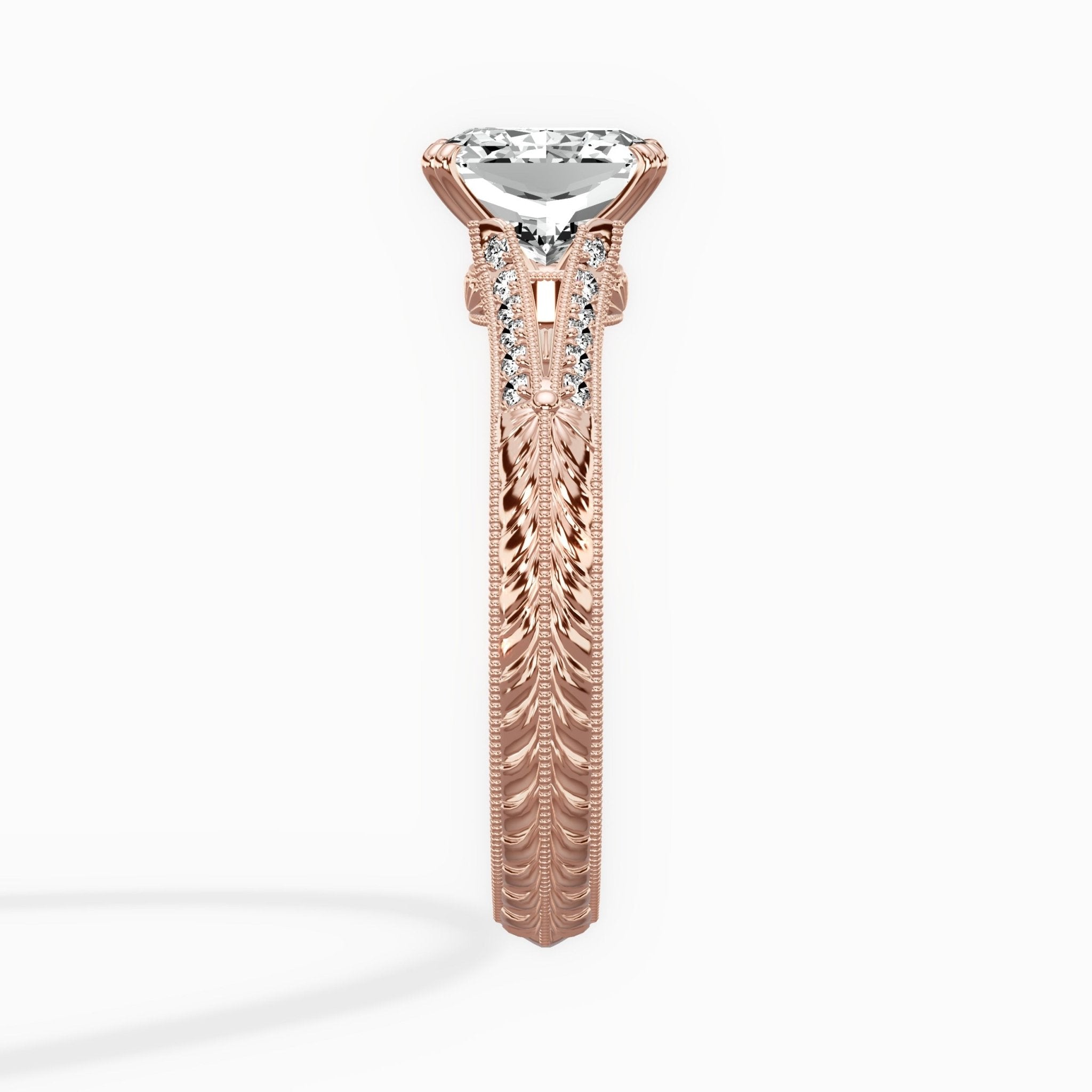 Bali Vintage Style Engagement Ring - The Better Diamonds