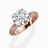 Bali Vintage Style Engagement Ring - The Better Diamonds