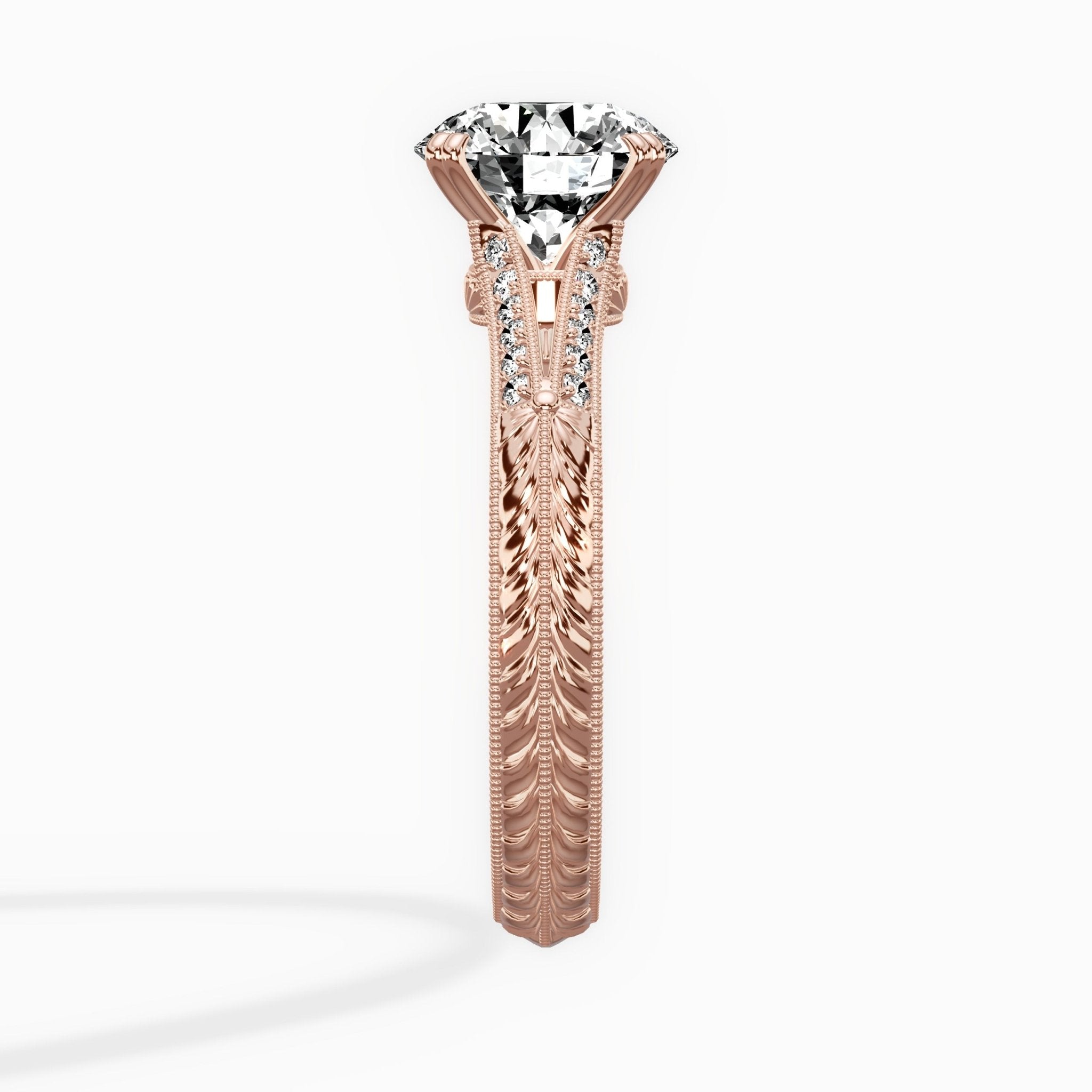 Bali Vintage Style Engagement Ring - The Better Diamonds