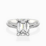 Bali Vintage Style Engagement Ring - The Better Diamonds