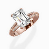 Bali Vintage Style Engagement Ring - The Better Diamonds
