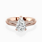 Bali Vintage Style Engagement Ring - The Better Diamonds