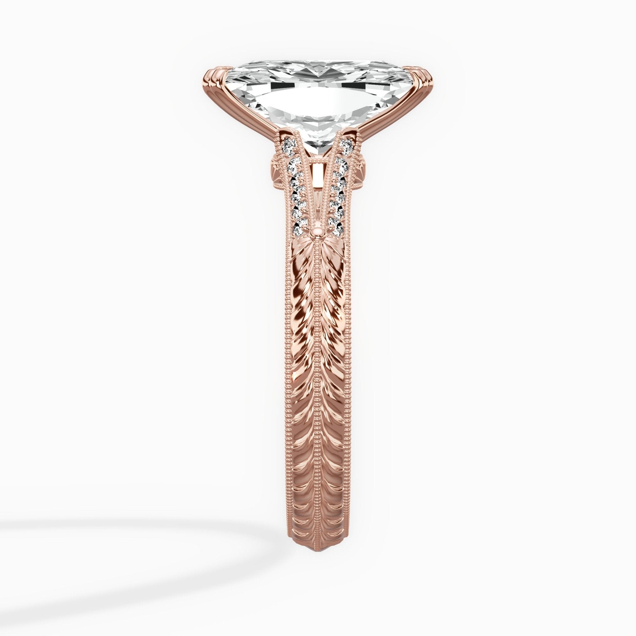 Bali Vintage Style Engagement Ring - The Better Diamonds