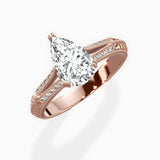 Bali Vintage Style Engagement Ring - The Better Diamonds