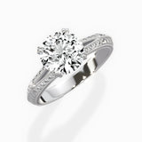 Bali Vintage Style Engagement Ring - The Better Diamonds