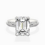 Bali Vintage Style Engagement Ring - The Better Diamonds