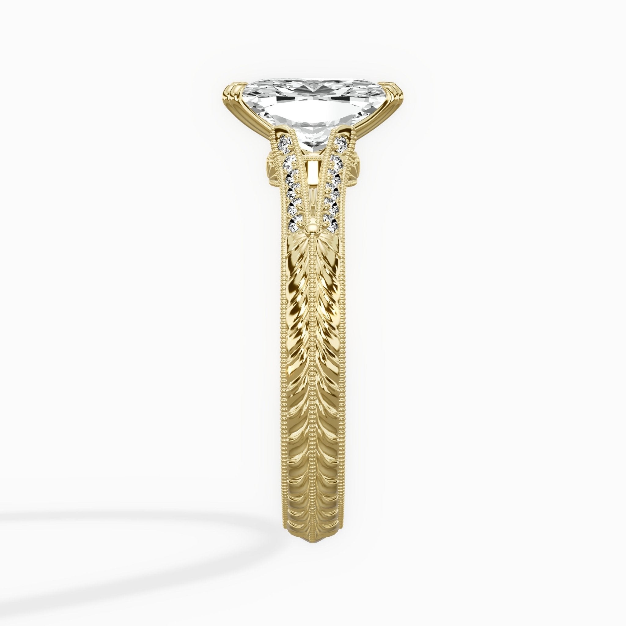 Bali Vintage Style Engagement Ring - The Better Diamonds