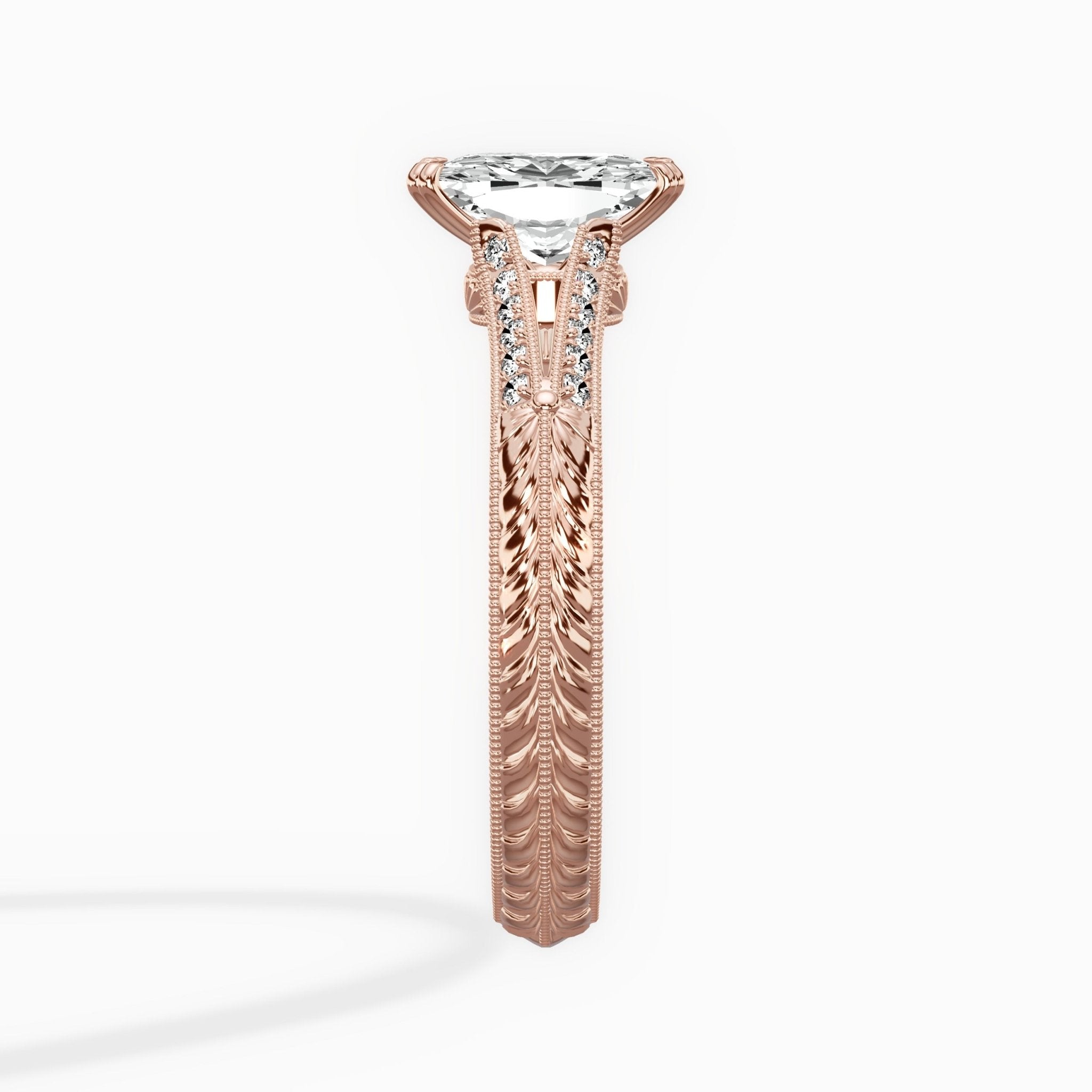 Bali Vintage Style Engagement Ring - The Better Diamonds