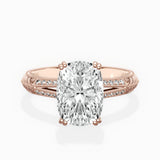 Bali Vintage Style Engagement Ring - The Better Diamonds