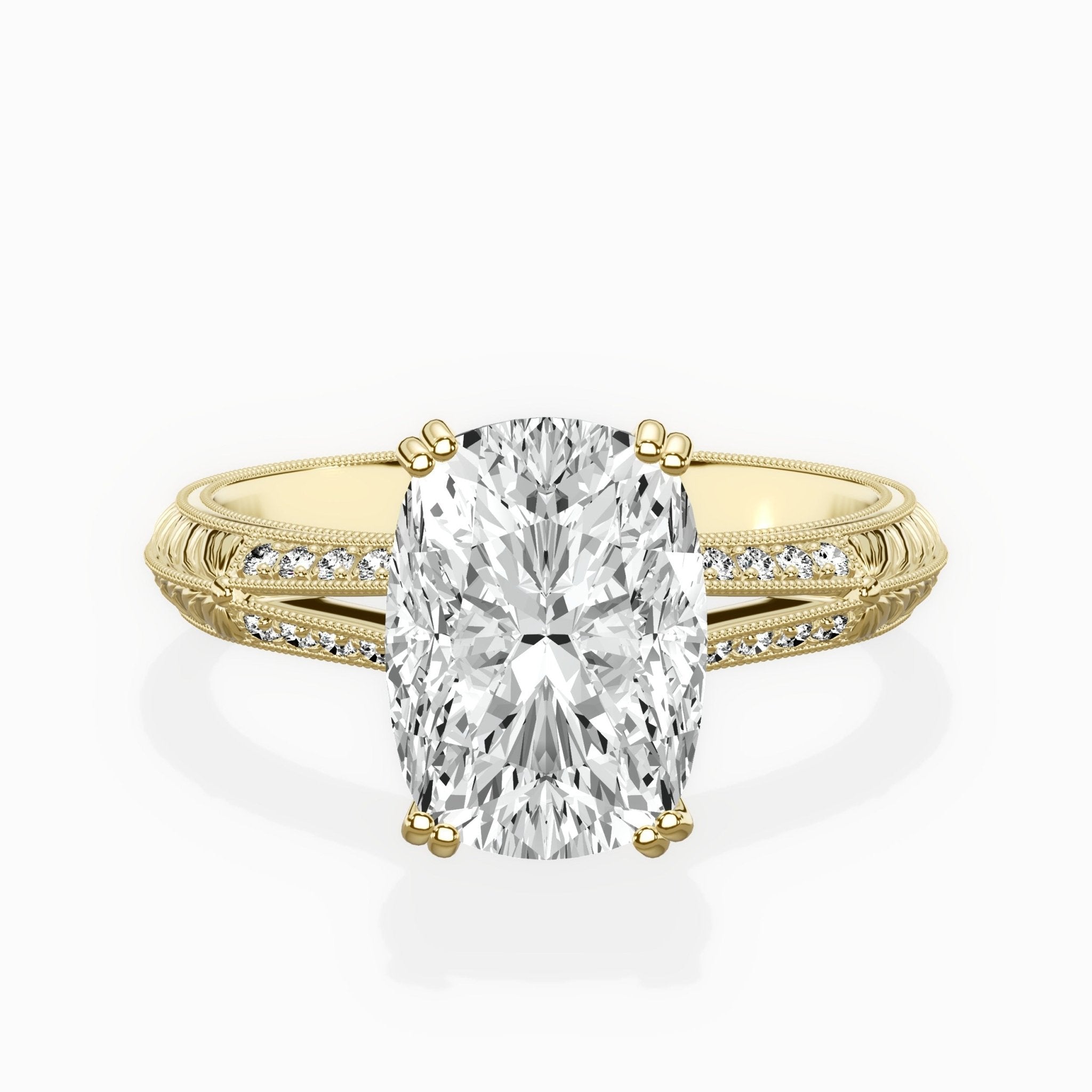 Bali Vintage Style Engagement Ring - The Better Diamonds