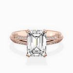 Bali Vintage Style Engagement Ring - The Better Diamonds