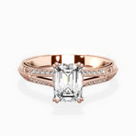 Bali Vintage Style Engagement Ring - The Better Diamonds