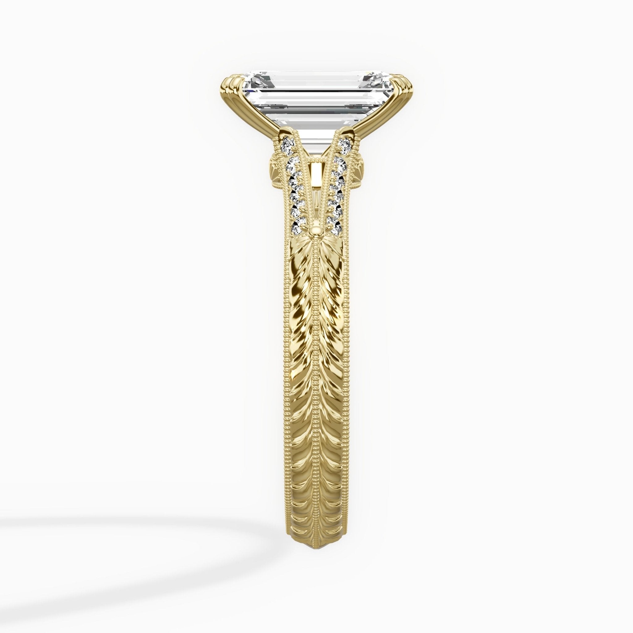 Bali Vintage Style Engagement Ring - The Better Diamonds