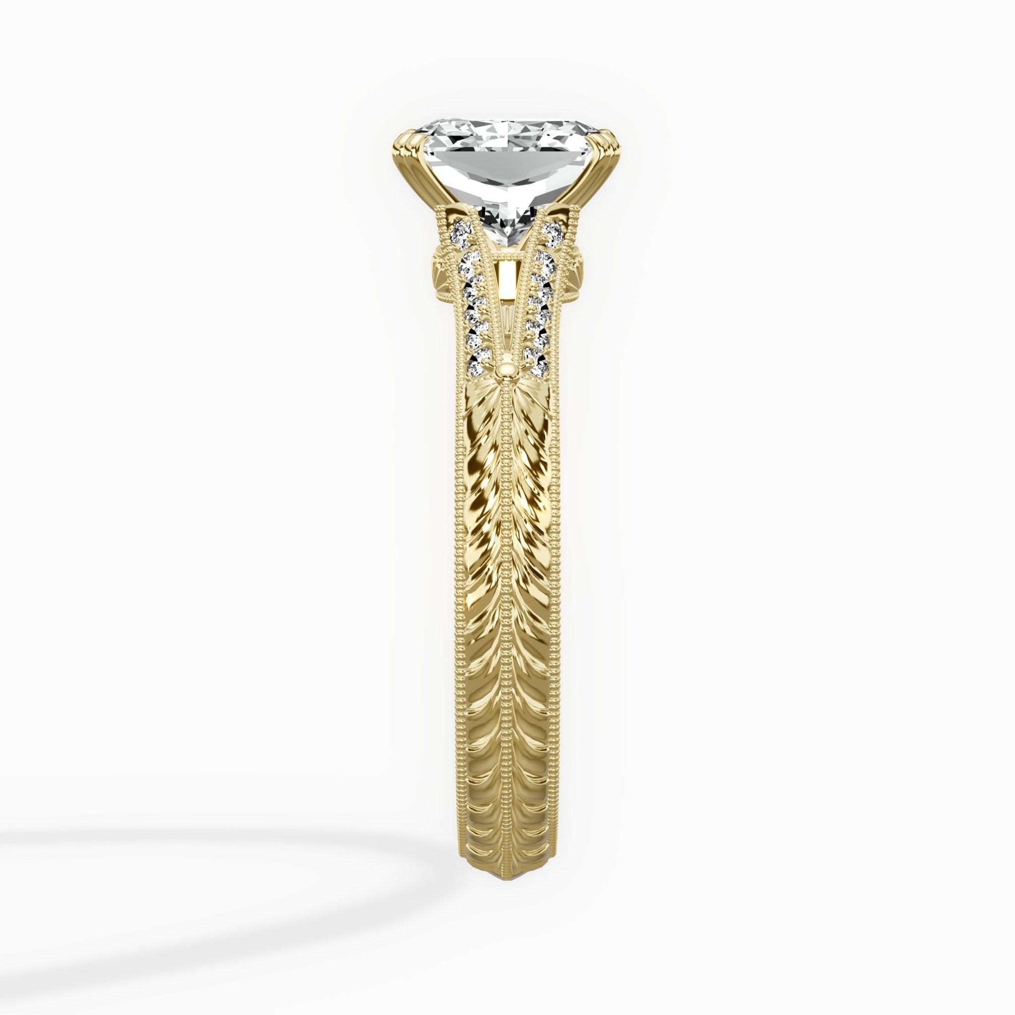Bali Vintage Style Engagement Ring - The Better Diamonds