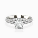 Bali Vintage Style Engagement Ring - The Better Diamonds