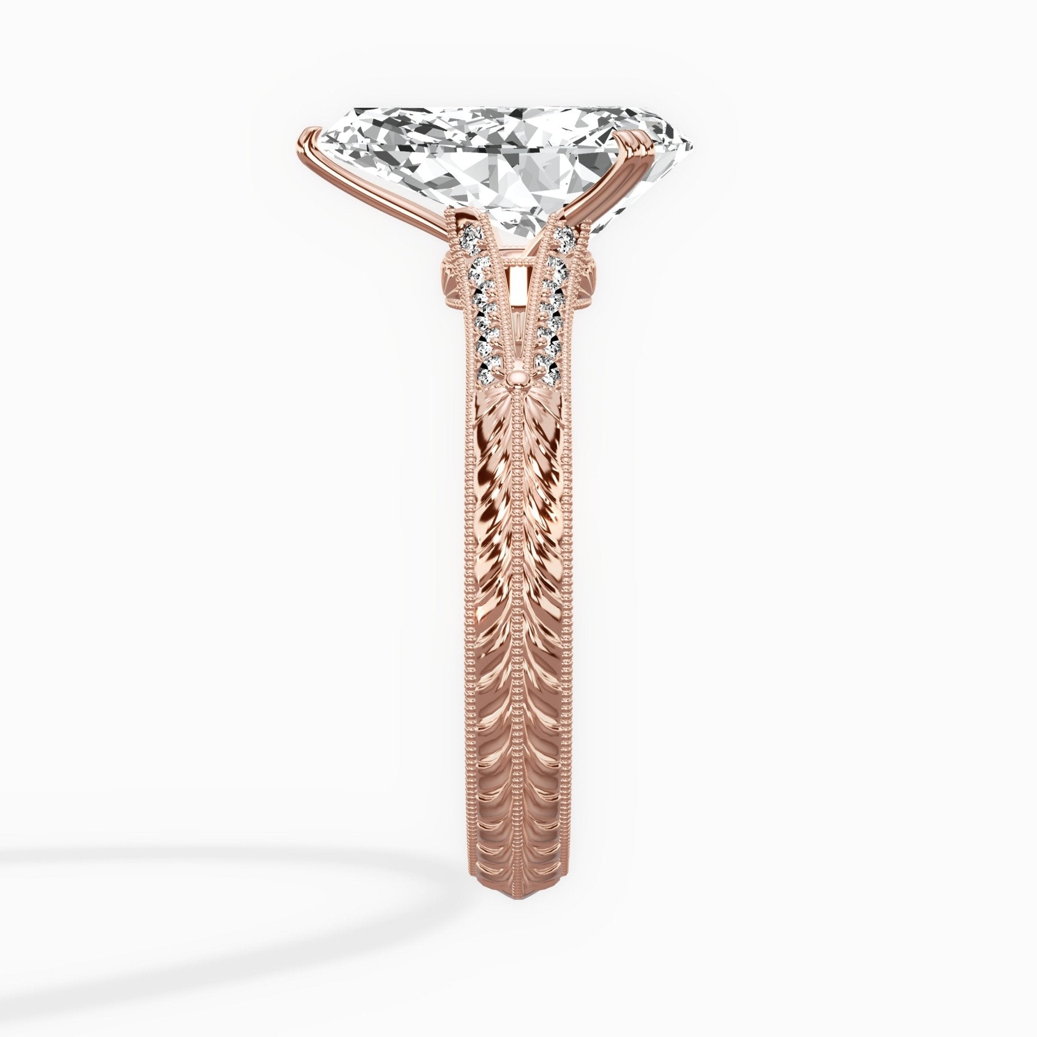 Bali Vintage Style Engagement Ring - The Better Diamonds