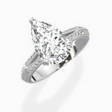 Bali Vintage Style Engagement Ring - The Better Diamonds
